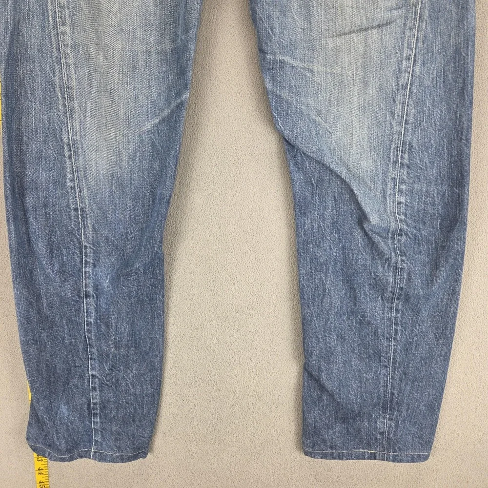 VTG Levis Engineered Jeans Mens Blue Twisted Button Fly Medium Wash Fits 34x30